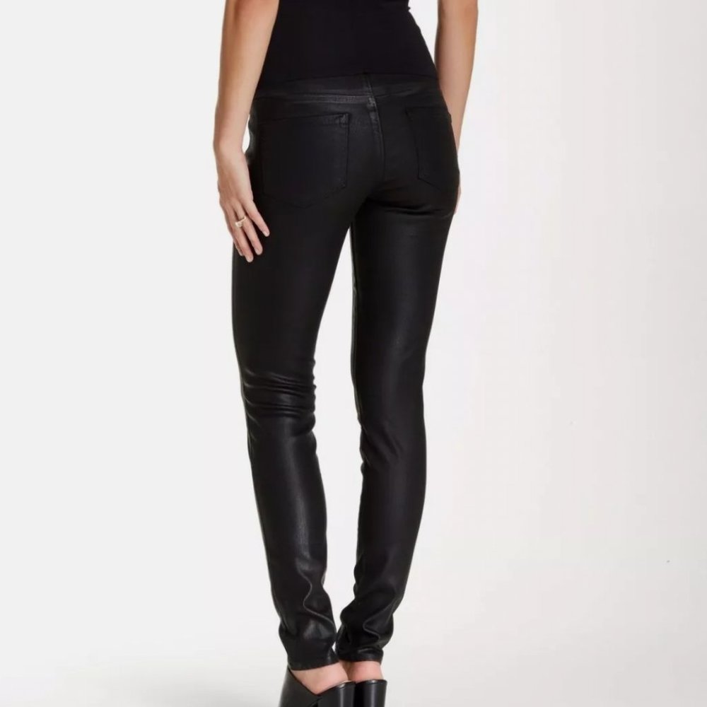 Paige Verdugo Ultra Skinny Maternity Jeans black w/ Secret Fit Band sz 29